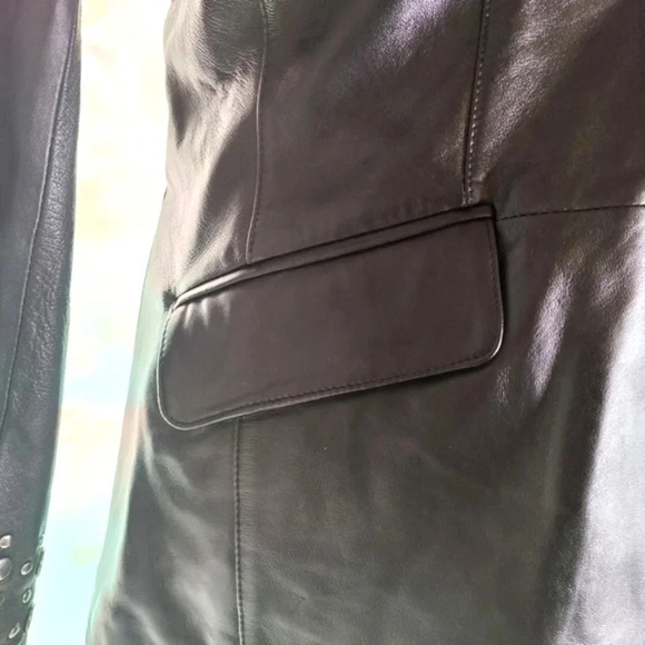 Pamela McCoy Studded Leather Jacket EUC ❤️ - Picture 5 of 16